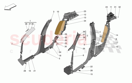 Part Diagram for Maserati 156143753
