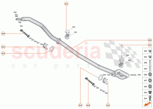 Part Diagram for McLaren 15BA116RP