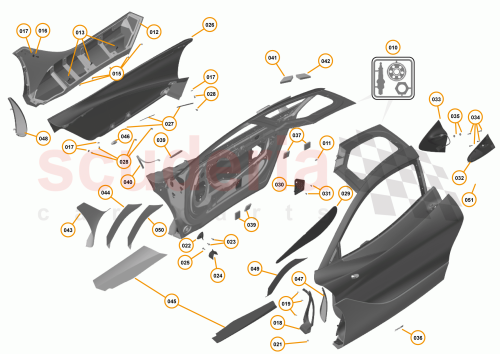 Part Diagram for McLaren 14AB268CP