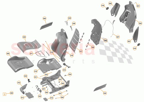 Part Diagram for McLaren 11N4090SP