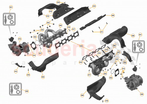 Part Diagram for McLaren 11F1625RP