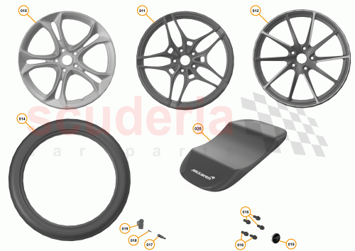 Part Diagram for McLaren 14BA121CP