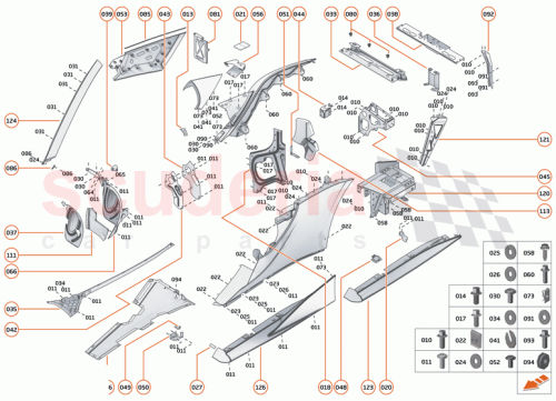 Part Diagram for McLaren 13AB503RP