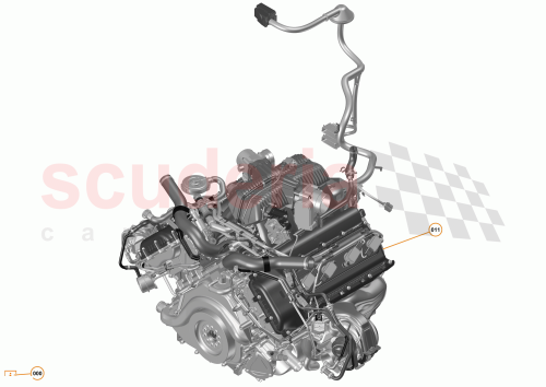 Part Diagram for McLaren 11FA001RP