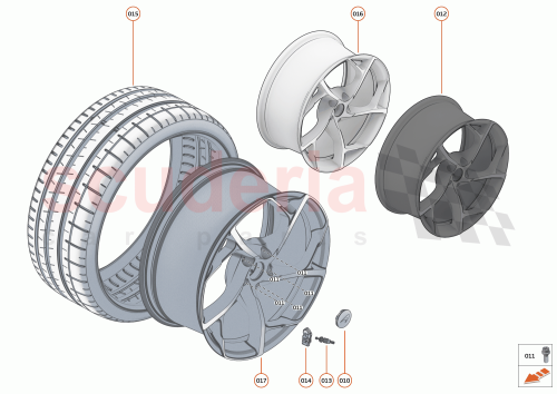 Part Diagram for McLaren 14B0341CP