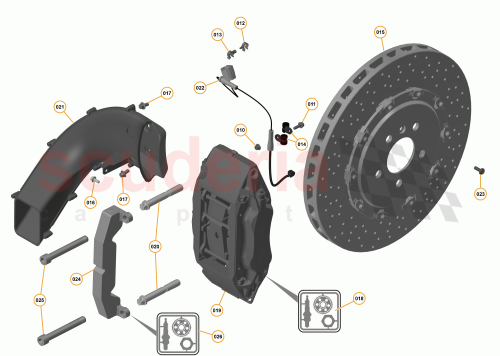 Part Diagram for McLaren 13CA042CP