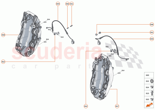 Part Diagram for McLaren 15CA189RP