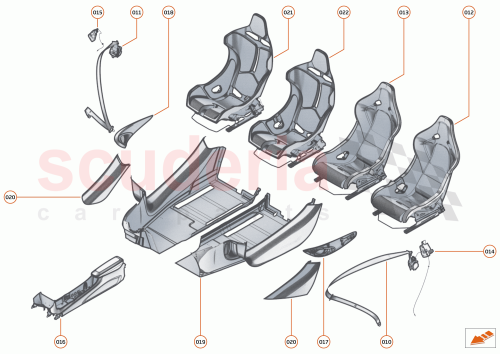 Part Diagram for McLaren 13NA492RP