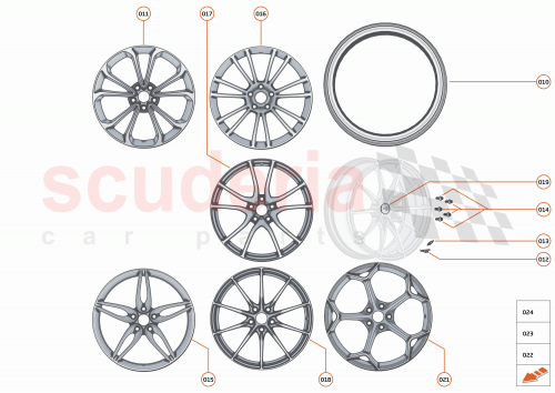 Part Diagram for McLaren 13BA170CP