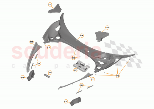 Part Diagram for McLaren 13A6082CP