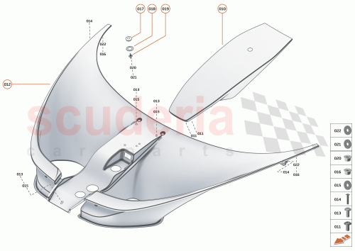 Part Diagram for McLaren 15AA551RP