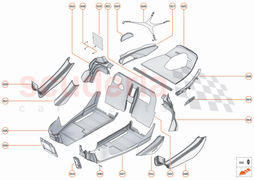 Part Diagram for McLaren 14NA055RP