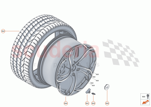 Part Diagram for McLaren 28BA157CP