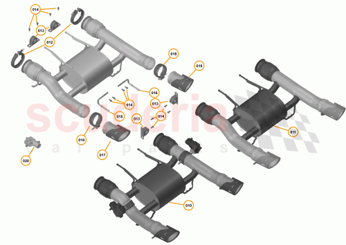 Part Diagram for McLaren 14HA038CP