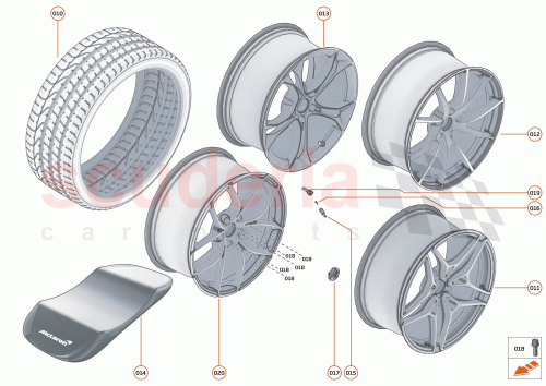 Part Diagram for McLaren 14BA151CP