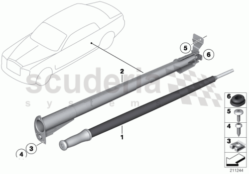 Part Diagram for Rolls Royce 51 11 2239707