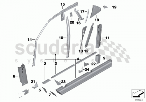 Part Diagram for Rolls Royce 41 21 7195510