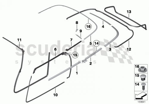 Part Diagram for Rolls Royce 51 43 7176079