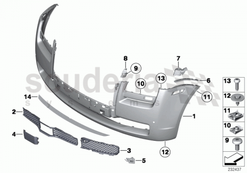 Part Diagram for Rolls Royce 51 11 7268917