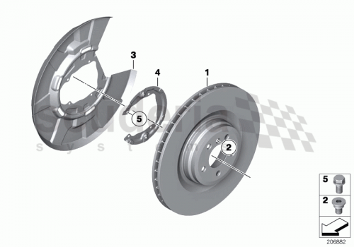 34 21 6775295 Rolls Royce Ghost Series I (2009-2014) Brake disc 