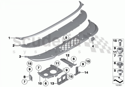 Part Diagram for Rolls Royce 51 46 9132721