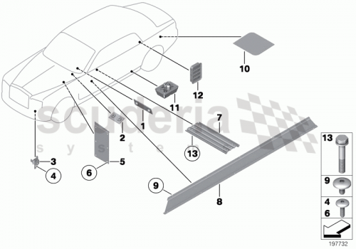 Part Diagram for Rolls Royce 51 71 7072500