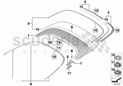 Part Diagram for Rolls Royce 51 17 7203389