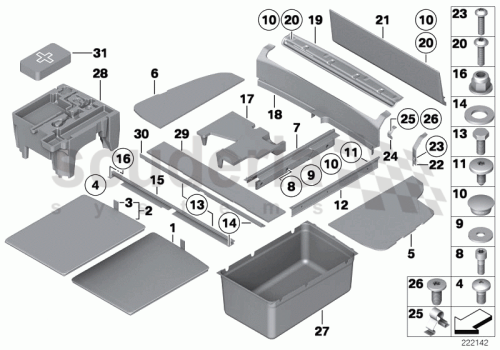 Part Diagram for Rolls Royce 51 71 7010104