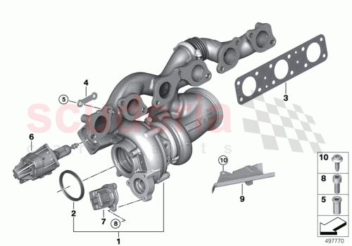 Part Diagram for Rolls Royce 11659454051