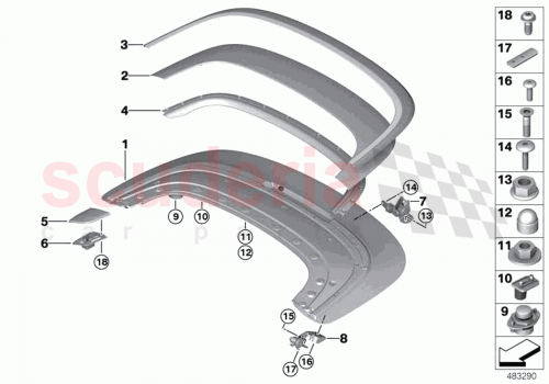 Part Diagram for Rolls Royce 51177412637