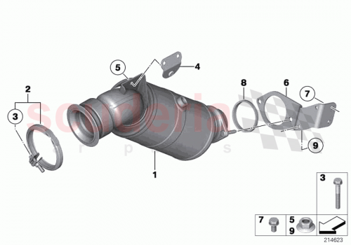 Part Diagram for Rolls Royce 18328642270