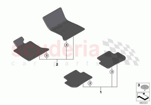 Part Diagram for Rolls Royce 51477393549