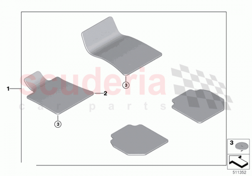 Part Diagram for Rolls Royce 51475A1EA61