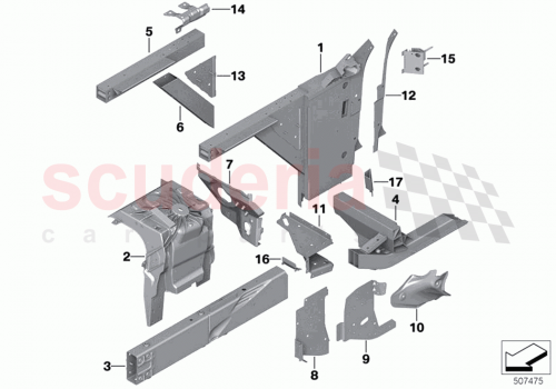 Part Diagram for Rolls Royce 41 00 9853387