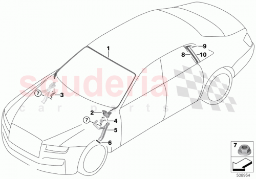 Part Diagram for Rolls Royce 51377493691