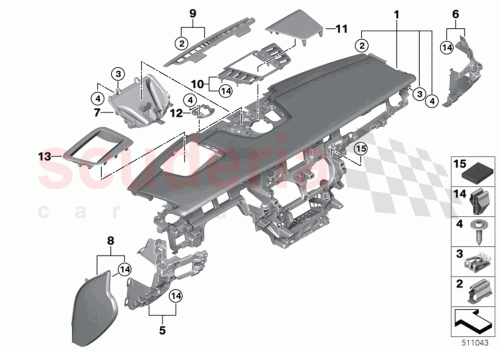Part Diagram for Rolls Royce 51456996684