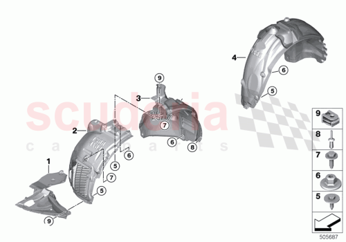 Part Diagram for Rolls Royce 51 71 9640586