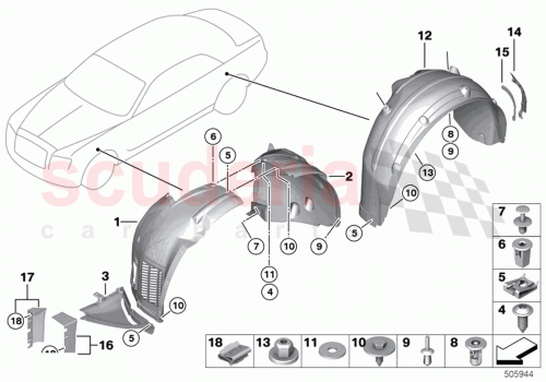 Part Diagram for Rolls Royce 51127311024