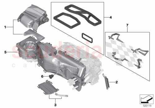 Part Diagram for Rolls Royce 64119361721