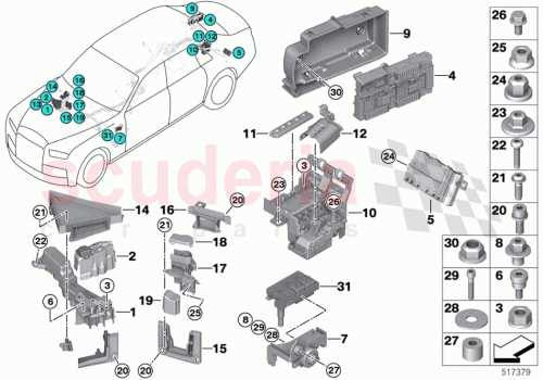 Part Diagram for Rolls Royce 61356953432
