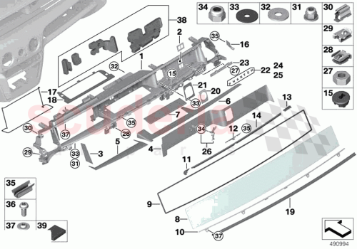 Part Diagram for Rolls Royce 51456997751