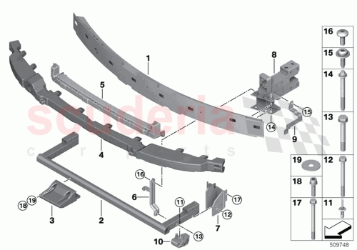 Part Diagram for Rolls Royce 51117413179