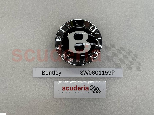 BENTLEY フィギュア付きピンバッチ付き 3W0 601 159 P Bentley wheel cap, trim ring, Bentley-plate