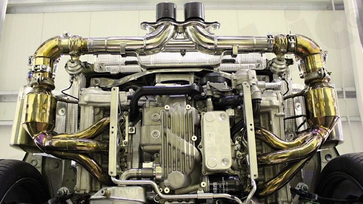 Photo of Cargraphic Sport Exhaust System Kit 3 Lightweight for the Porsche 991 (Mk I) GT3/GT3 RS - Image 7