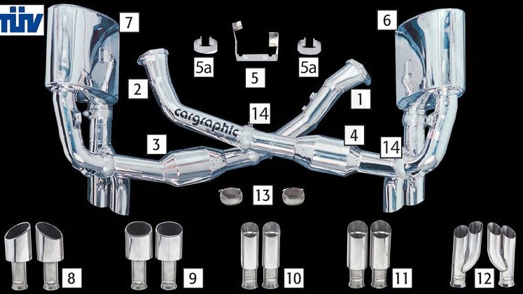 Photo of Cargraphic N-GT Exhaust Systems for the Porsche 993 (all normally aspirated variants) - Image 1
