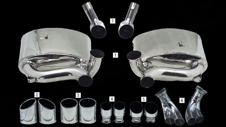 Photo of Cargraphic Sport Rear Silencer Set and Tailpipe Sets for the Porsche 993 GT/Turbo/Turbo S - Image 1