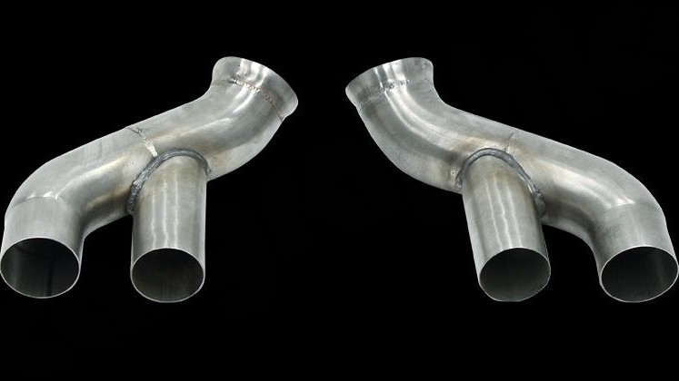 Photo of Cargraphic Adapter Set for OE Tailpipes for the Porsche 997 (Mk II) Carrera - Image 1
