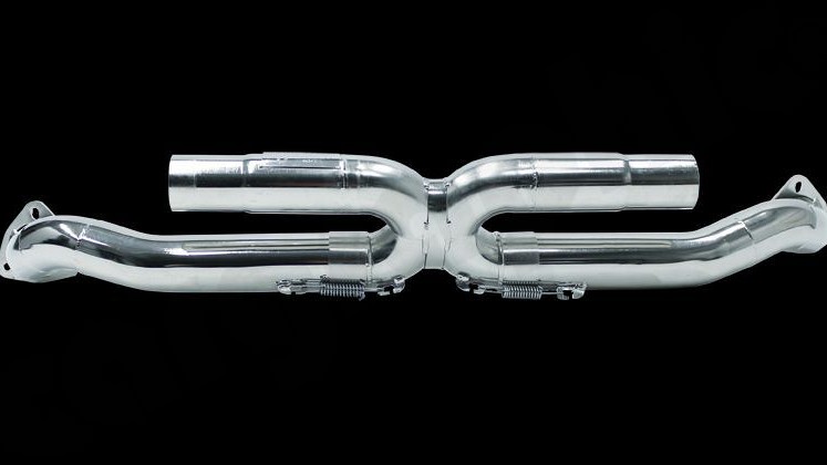 Photo of Cargraphic Center Silencer Replacement "X" for the Porsche 997 (Mk II) Carrera - Image 4