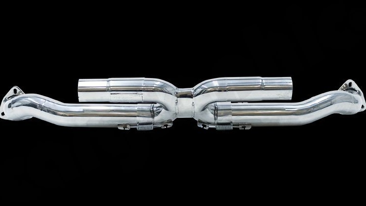 Photo of Cargraphic Center Silencer Replacement "X" for the Porsche 997 (Mk II) Carrera - Image 1