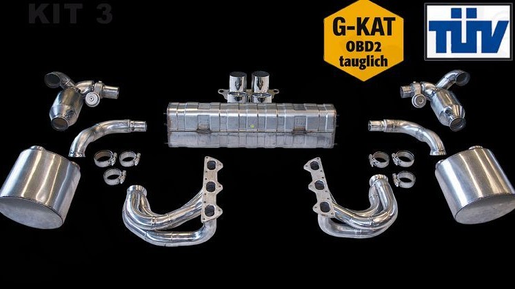 Photo of Cargraphic Sport Exhaust System Kit 3 for the Porsche 997 (Mk I) GT3 - Image 2